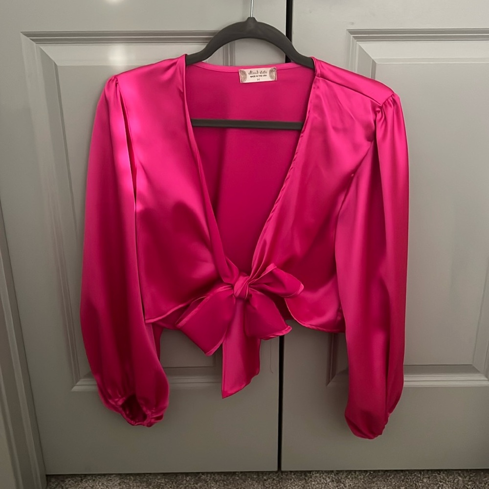Altar’d State Hot Pink Blouse